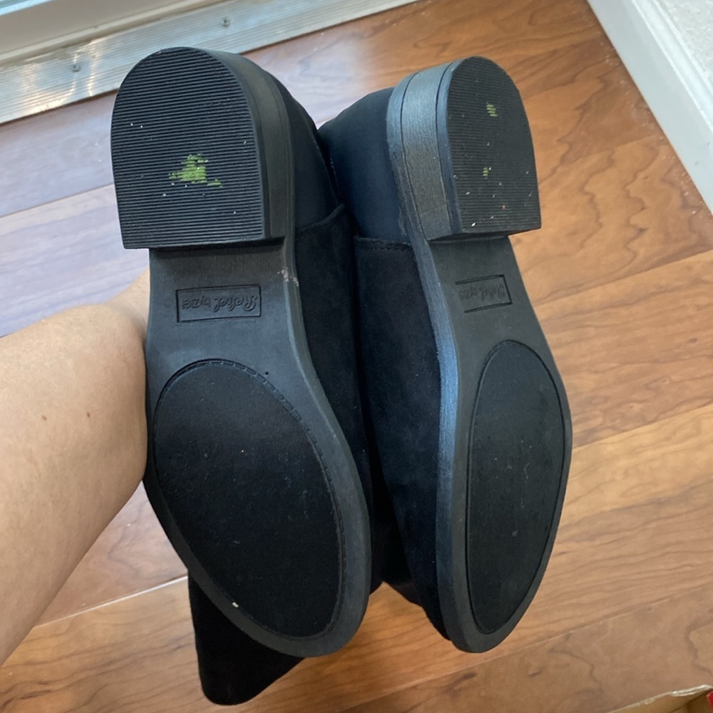 Rebel By Zigi Black Tall Winter Faux Leather Boots Sz 7.5 - Picture 4 of 8